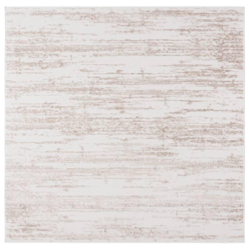 SAFAVIEH Maya Sinem Modern Contemporary Rug - 6'7" Square - Ivory/Beige