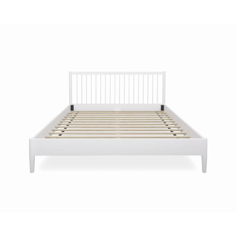 Rye Studio Santos Modern Slatted Wood Headboard Platform Bed