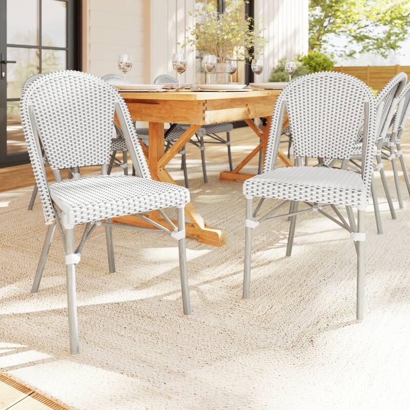 Martha Stewart All-Weather Stackable Patio Bistro Dining Chair - 19"W x 21.75"D x 35"H