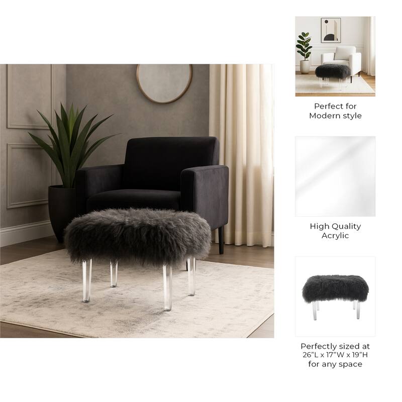 Accent Bench for Bedroom, Living Room, and Dressing Room Seating - 26.0"