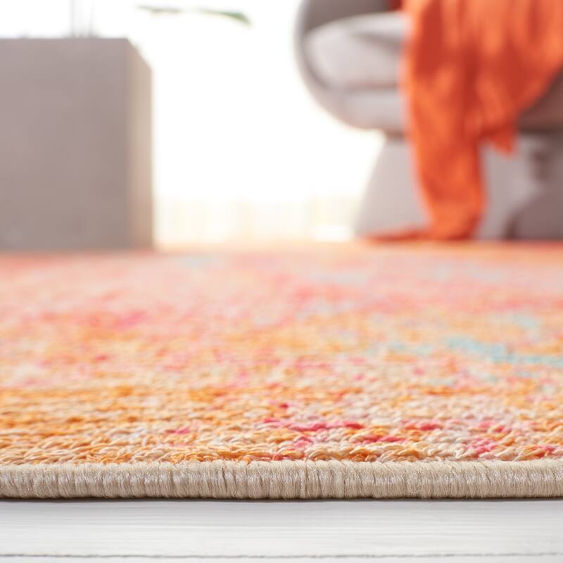 SAFAVIEH Sequoia Machine Washable Slip Resistant Caddie Abstract Rug