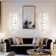 preview thumbnail 5 of 15, Wall Sconce Lamp 5 Layer Modern Crystal Lighting with Long Oblong Crystals