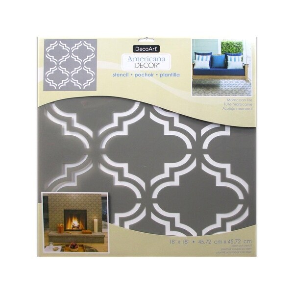 Shop Ads412 K Decoart Americana Decor Stencil 18x18 Morccntile