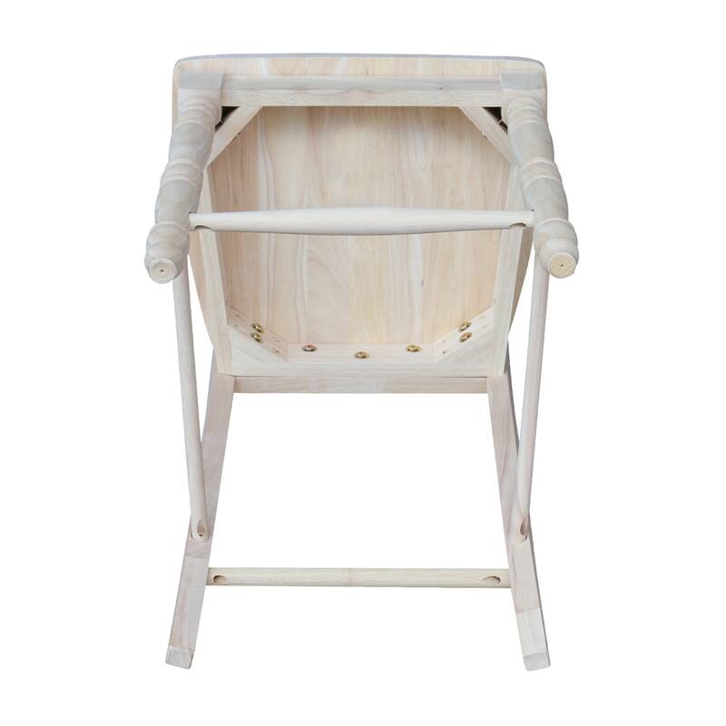 Lattice Solid Wood Stool