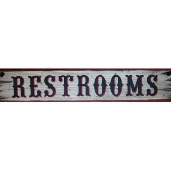 Shop Cowboy Signs Wood Wall Hanging Western Restrooms White Black