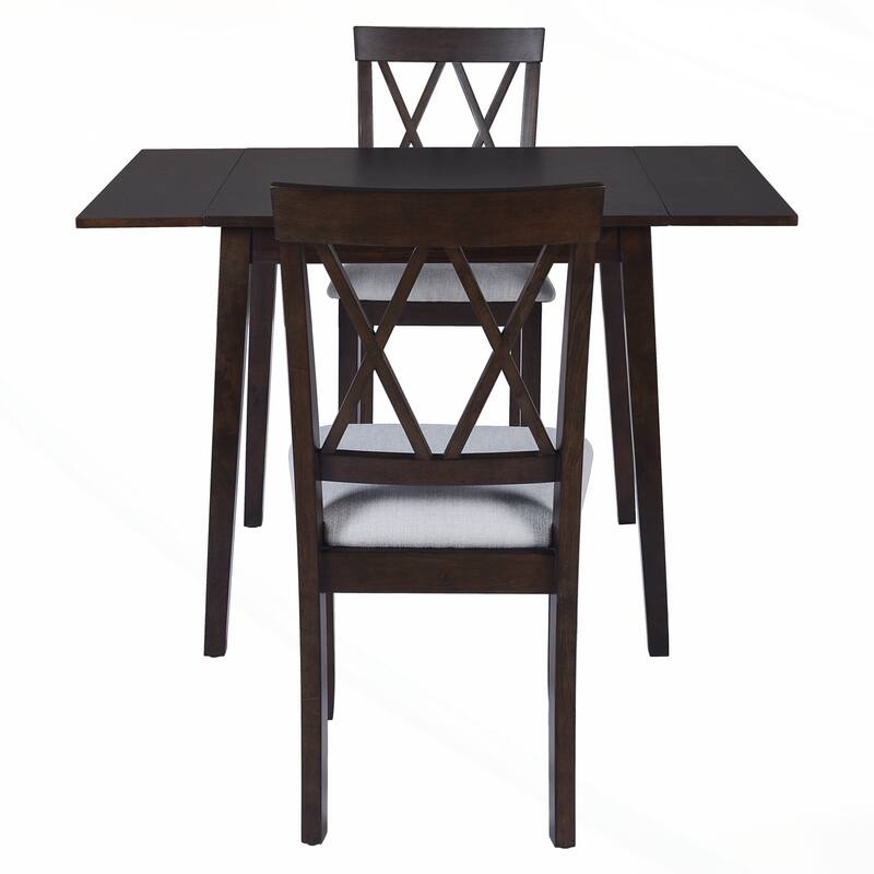 Versatile Folding Dining Table with Rubberwood Legs for Various Rooms