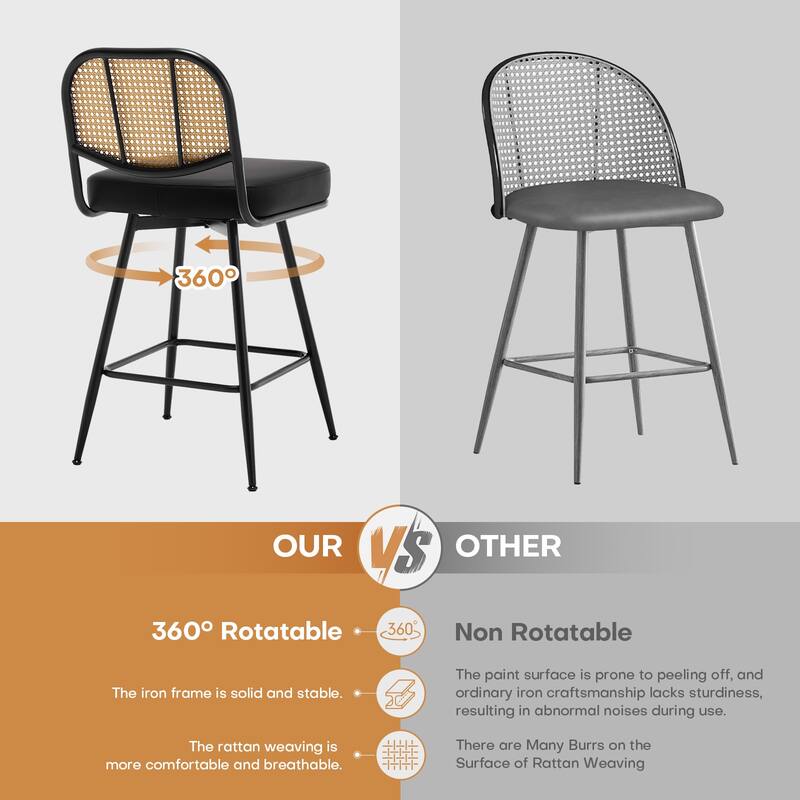 26"/29" Counter Height Swivel Bar Stools Set of 2/3/4