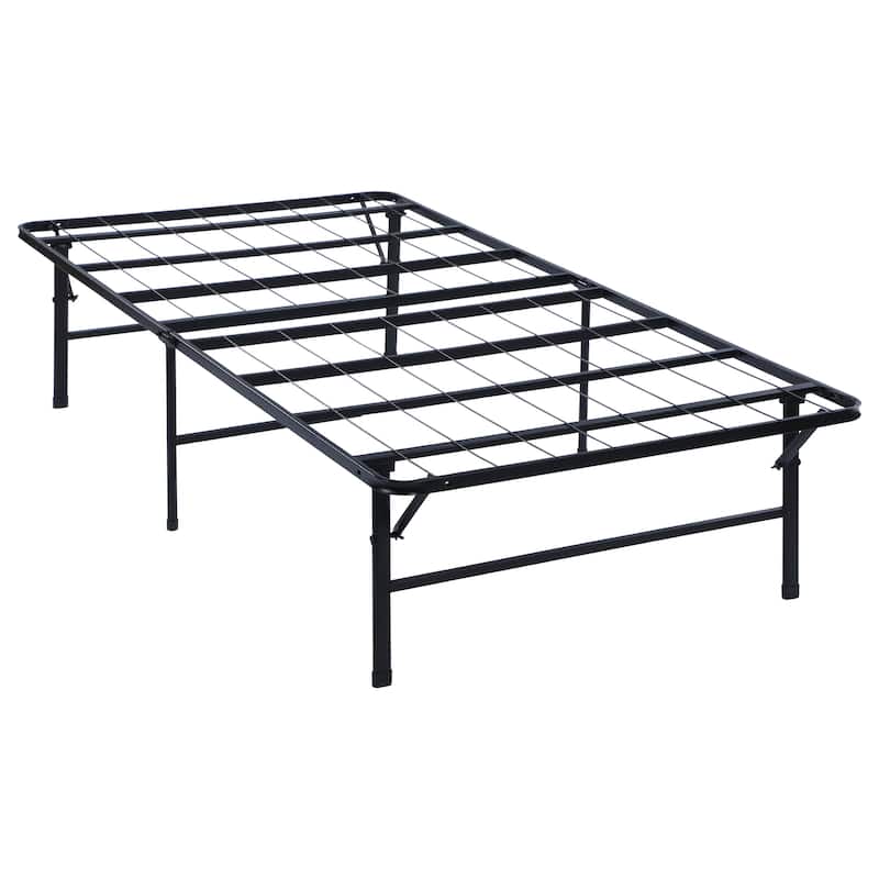 Mabel Metal Mattress Support Platform Bed Black - Twin
