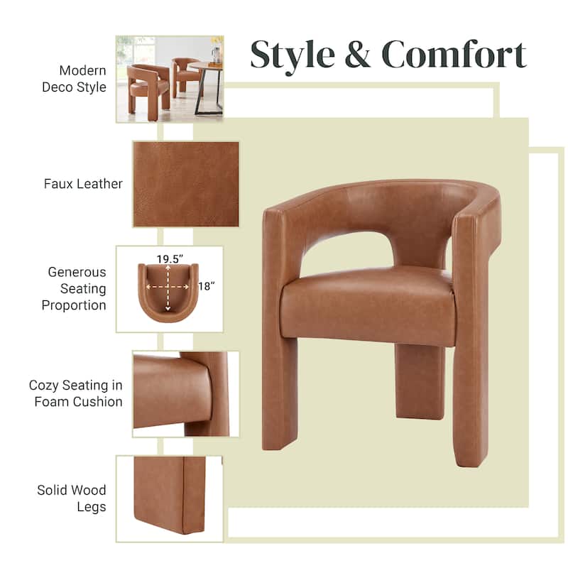 NPD Furniture Sherlyn Dining Side Arm Chair