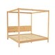 preview thumbnail 32 of 35, Walker Edison Minimalist Canopy King Bedframe