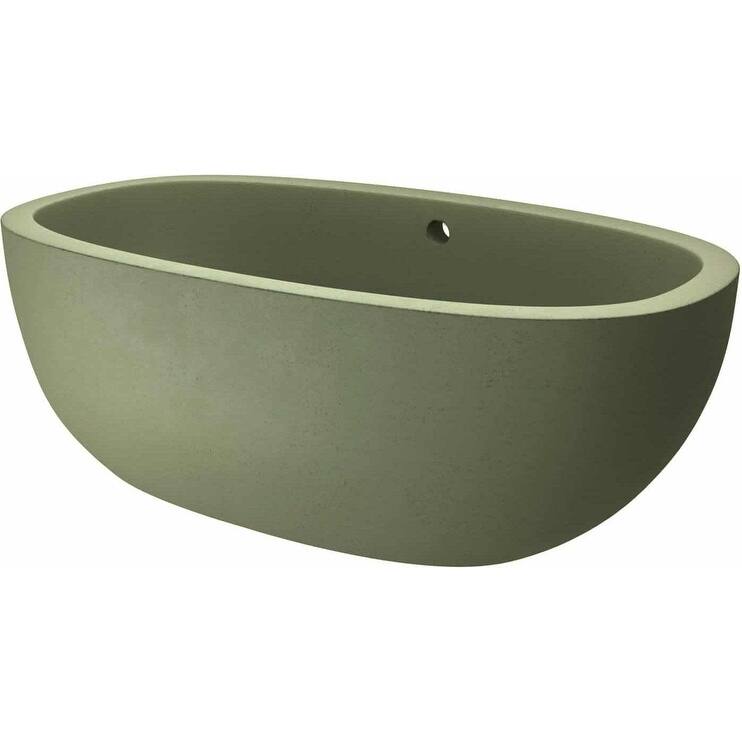 Native Trails Avalon 62" NativeStone Free Standing Bath Tub with - Sage