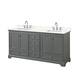 Option Dark Gray / Giotto Quartz Top / Polished Chrome