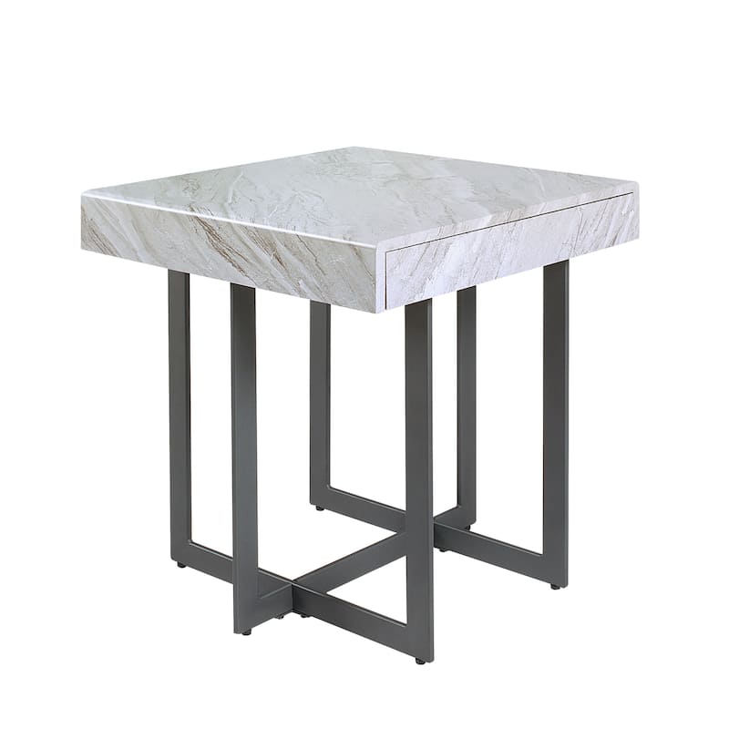 Granala Contemporary Steel 3-Piece Storage Coffee Table Set by Furniture of America