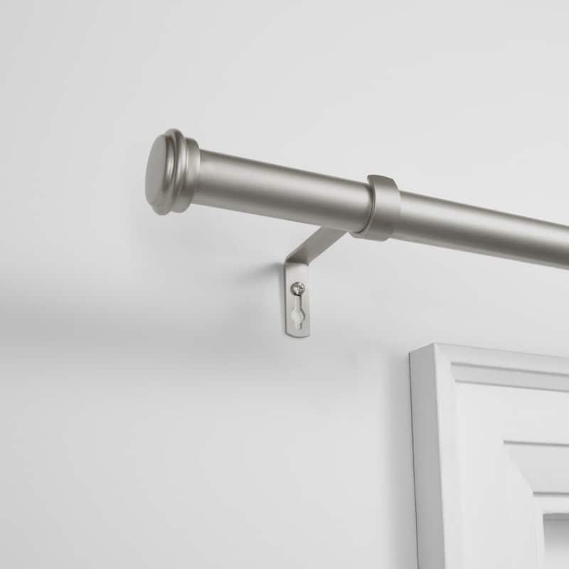 EXCLUSIVE HOME Topper 1" Curtain Rod and Finial Set