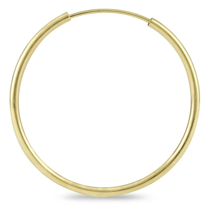 Marquee Jewels 14k Yellow Gold 25-millimeter Hoop Earrings