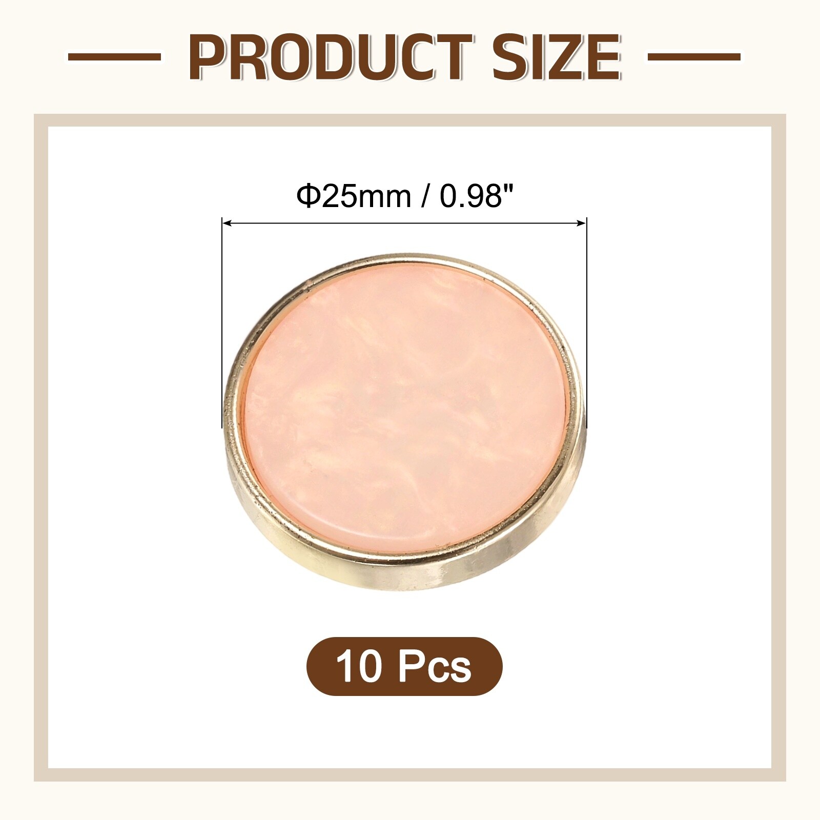 Round Button, Resin Vintage Decorative Pattern Button Sewing Craft Accessories for Blazer Clothes Uniform