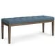 preview thumbnail 69 of 78, WYNDENHALL Hopewell 48 inch Wide Traditional Rectangle Ottoman Bench