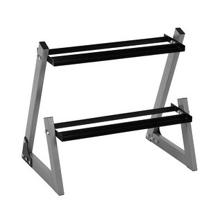 Z Shape Rack Z Shaped Structure Two Layer Dumbbell Rack Storage Rack Indoor Home ...
