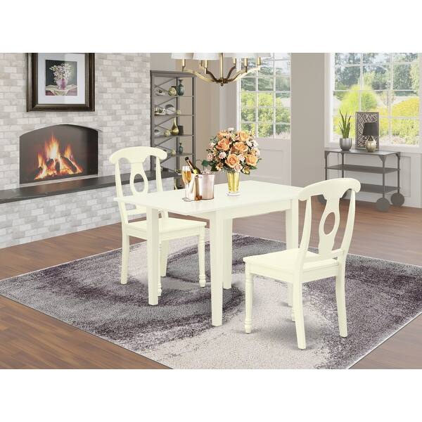 Shop For Small Spaces Dinette Table And Wooden Dining Chairs With Rubberwood Seat And Napoleon Back Number Of Chairs Option Overstock 32448513