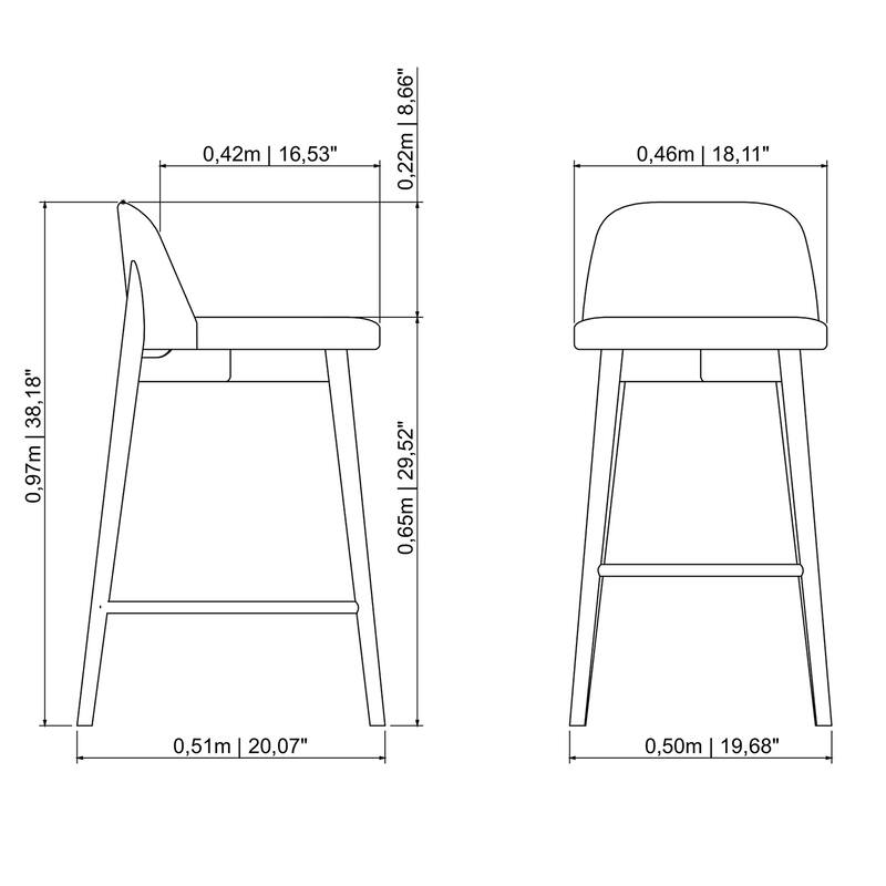 Tonia Counter and Bar Stool