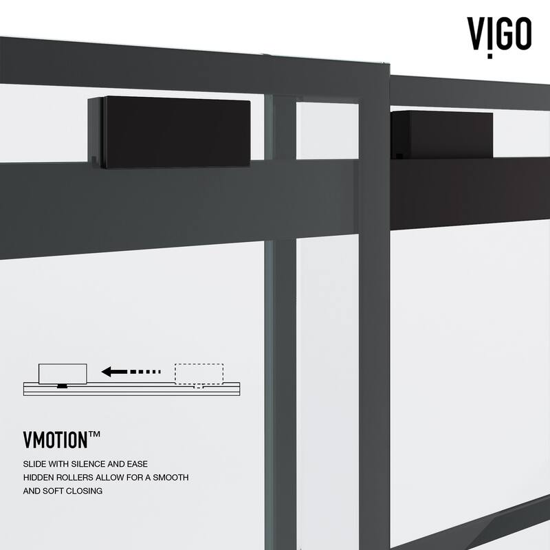 VIGO Houston Frameless Sliding Door