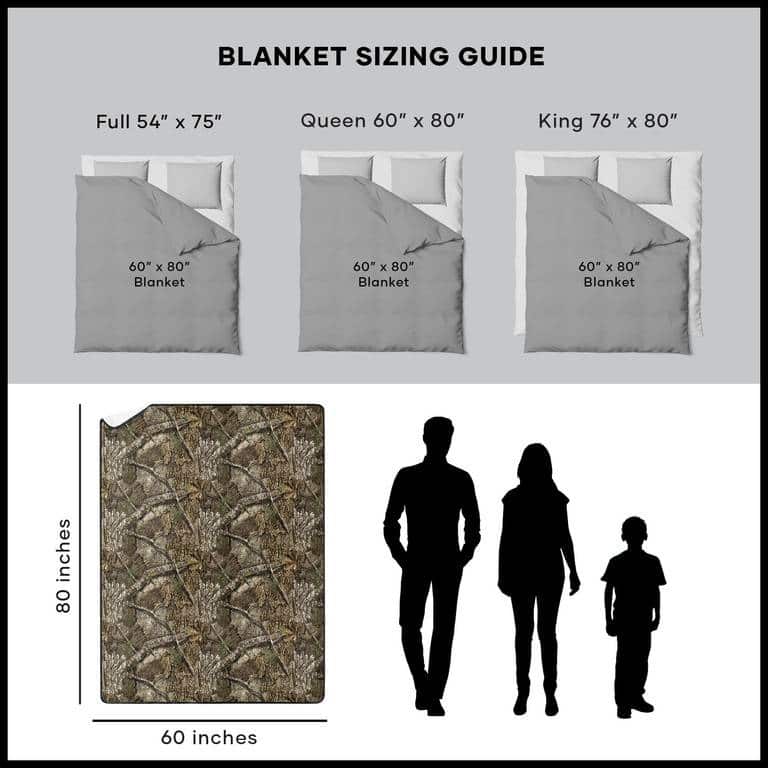 Realtree Silk Touch Sherpa Throw Blanket