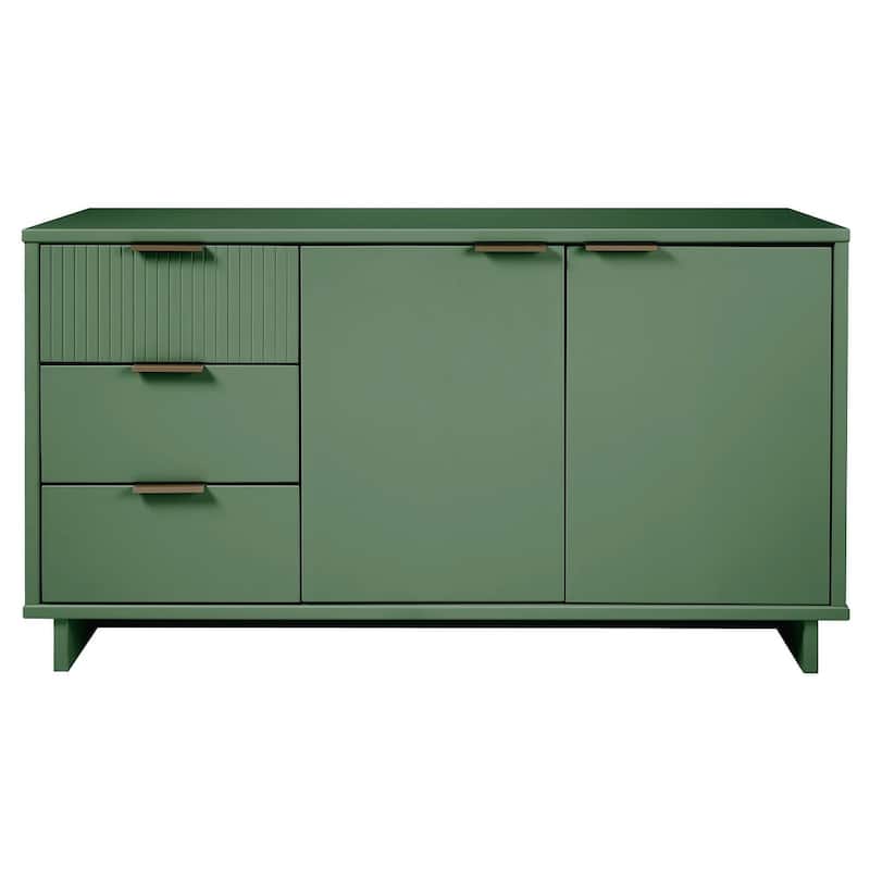 Manhattan Comfort Granville 55.07" 3 Drawer Modern Sideboard