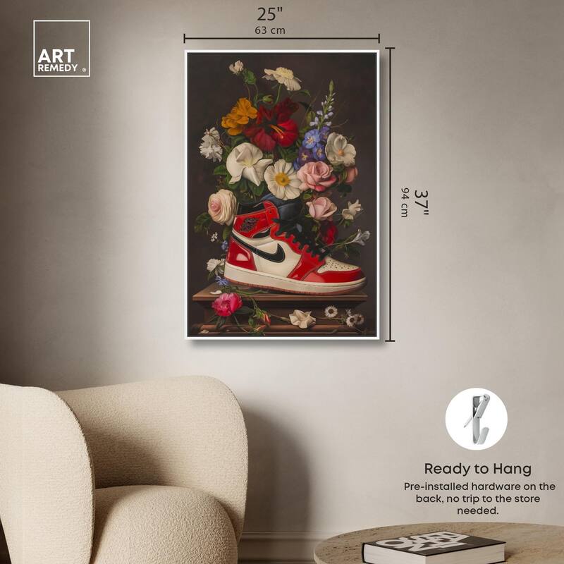 Sneaker Bouquet II Canvas by Art Remedy