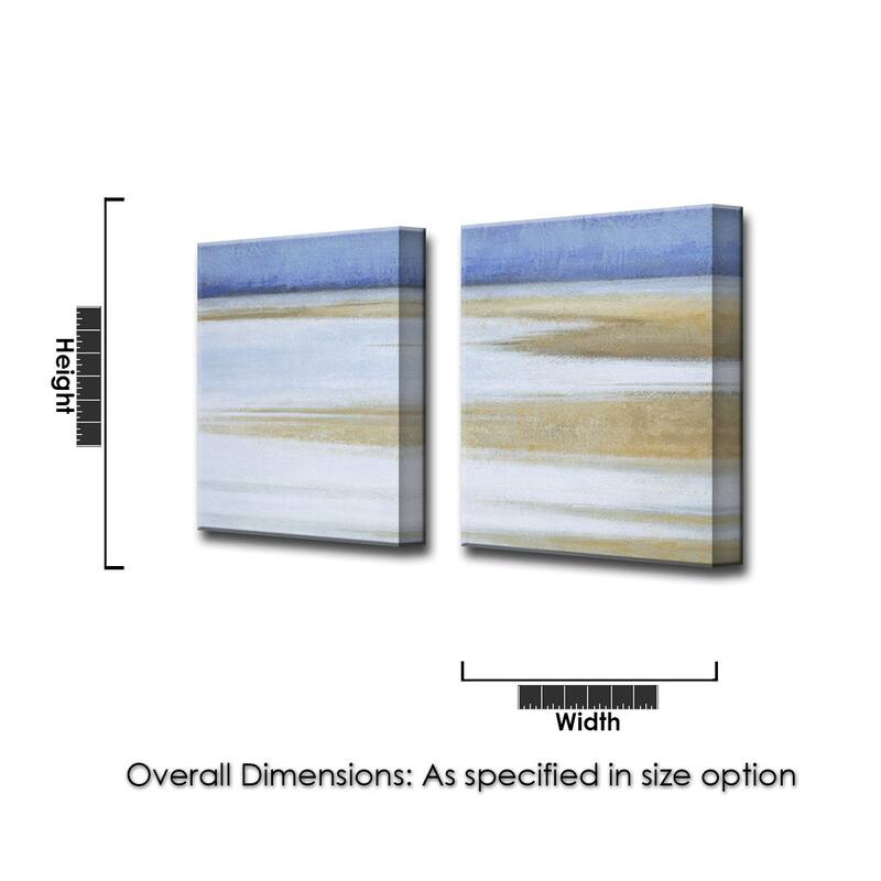 'Coast at Dawn' 2 Piece Wrapped Canvas Wall Art Set by Norman Wyatt Jr.