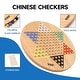preview thumbnail 2 of 3, GSE™ 15" Jumbo Oak Wood Chinese Checkers Board Game Set with Colorful Glass Marbles