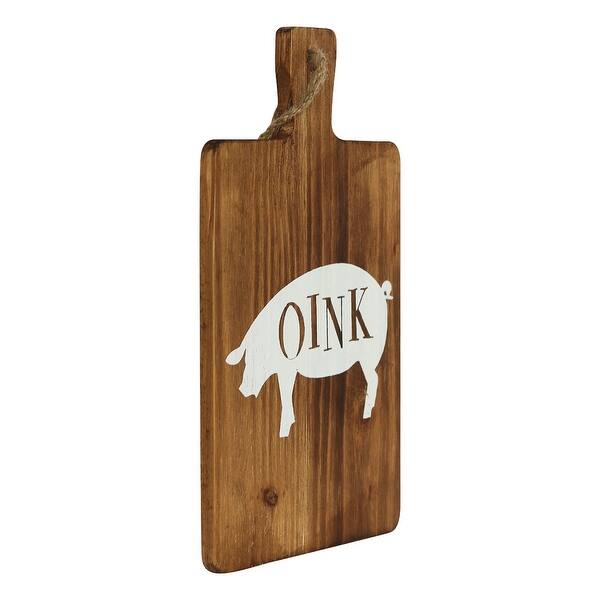 Shop 11 Brown And White Farmhouse Pig Oink Vintage Style Wall