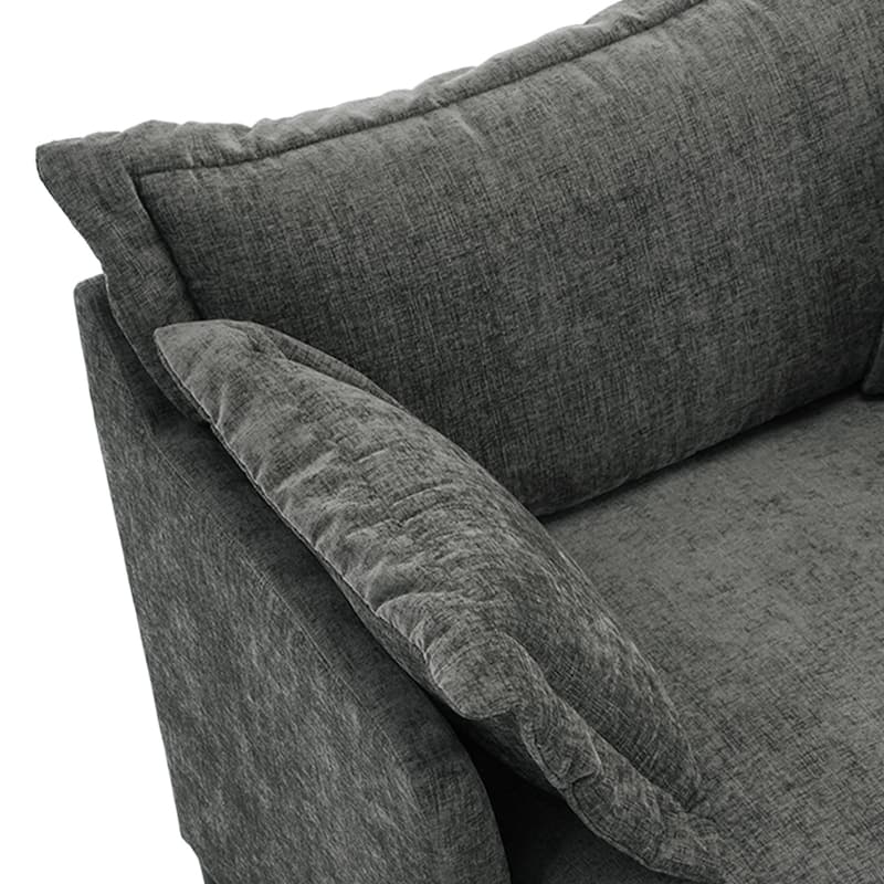 Double Layer Cushion Comfy Cloud Modular Sectional Sofa Couch Ottoman