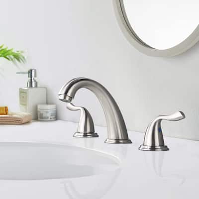 Vanityfair Double Handles Widespread Bathroom Faucet with Drain Assembly