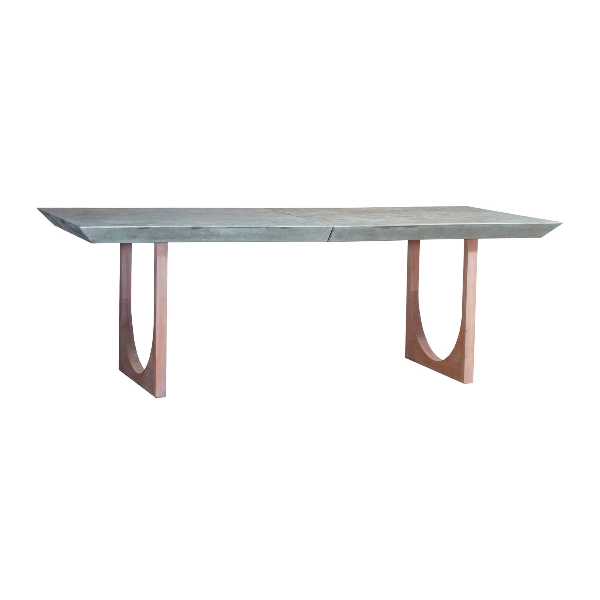 Shop Dimond Home 7011 1498 Innwood 92 Wide Wood Dining Table With Concrete Top Overstock 27083614