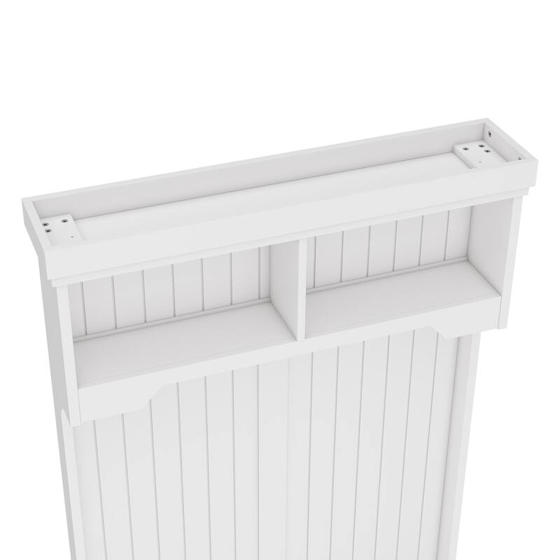 35.4" 4-in-1 Hall Tree with Bench, Shoe Storage, Hooks & Open Shelves, Entryway & Mudroom Organizer