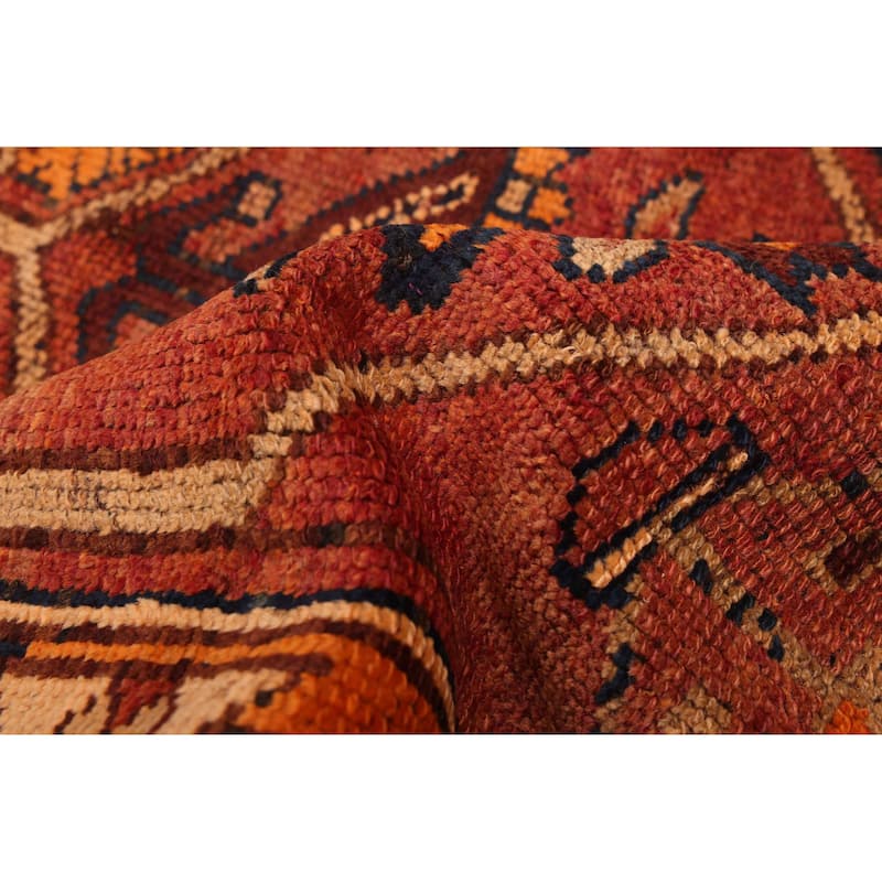 ECARPETGALLERY Hand-knotted Melis Vintage Red Wool Rug - 4'9 x 14'7