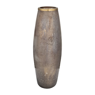 Sagebrook Home Glass Vase With Metal Ring
