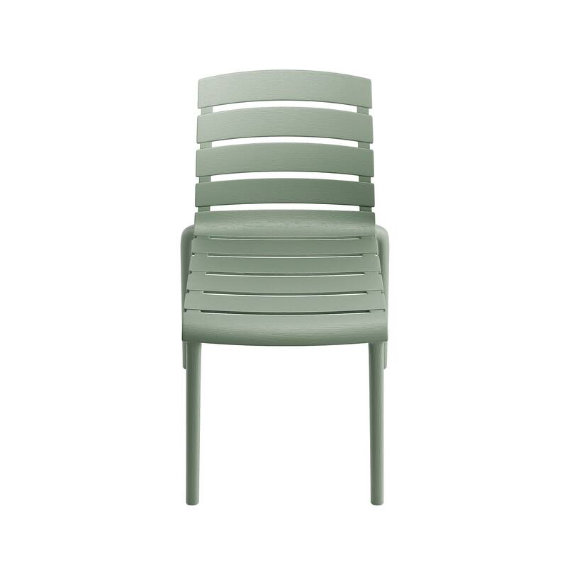 Rylan Set of 4 Stackable Dining Chairs, Indoor/Outoor