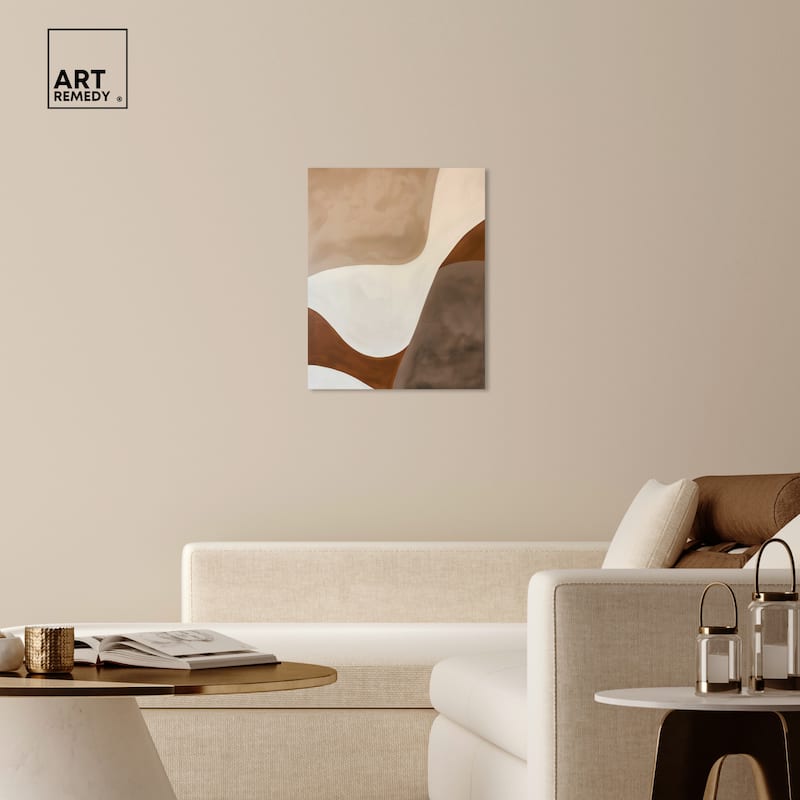 Art Remedy Dream Away Gallery Wrapped Abstract Shapes 1 Piece Canvas Wall Art