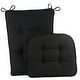 preview thumbnail 1 of 14, Klear Vu Embrace Low Profile Rocking Chair Cushion Set Black - Single