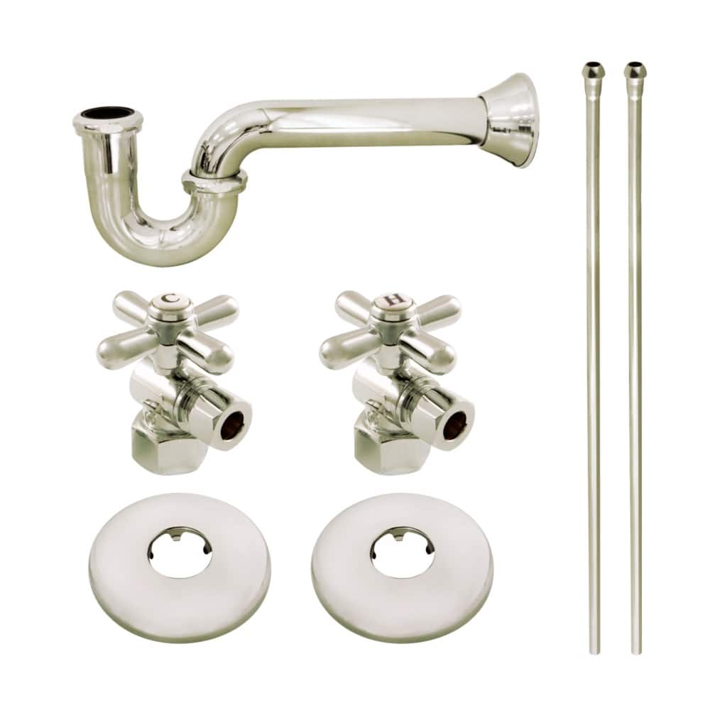 Gourmet Scape Plumbing Supply Kit with 1-1/2" P-Trap - 1/2" IPS Inlet x 3/8" Comp Oulet