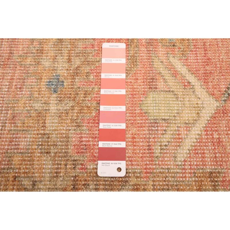 ECARPETGALLERY Hand-knotted Jules Serapi Light Red Wool Rug - 8'11 x 11'11