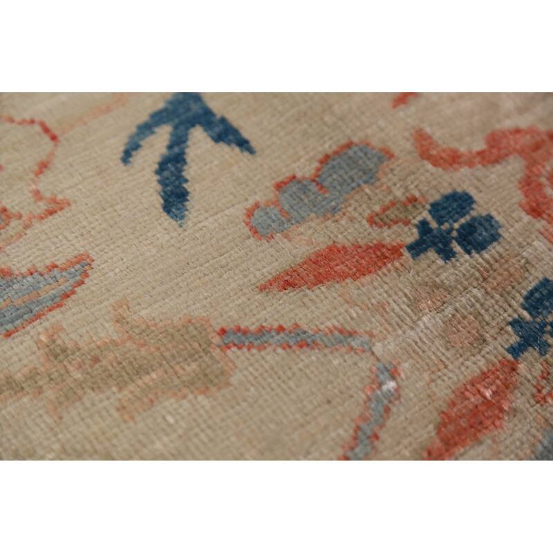 Vegetable Dye Ziegler Oriental Area Rug Hand-Knotted Wool Carpet - 8'11"x 11'10"