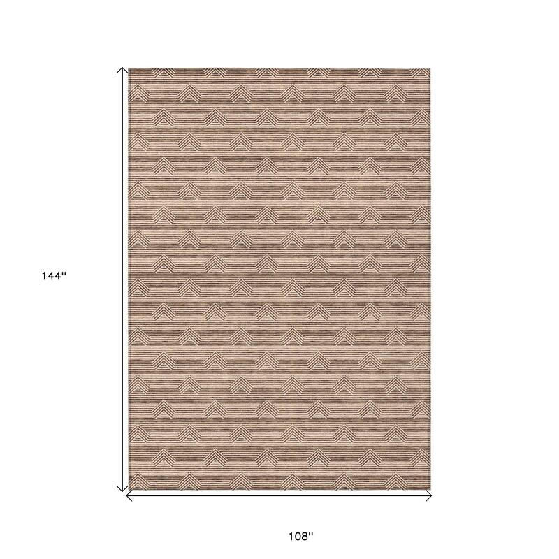 HomeRoots Geometric Transitional Rectangle Outdoor Rug