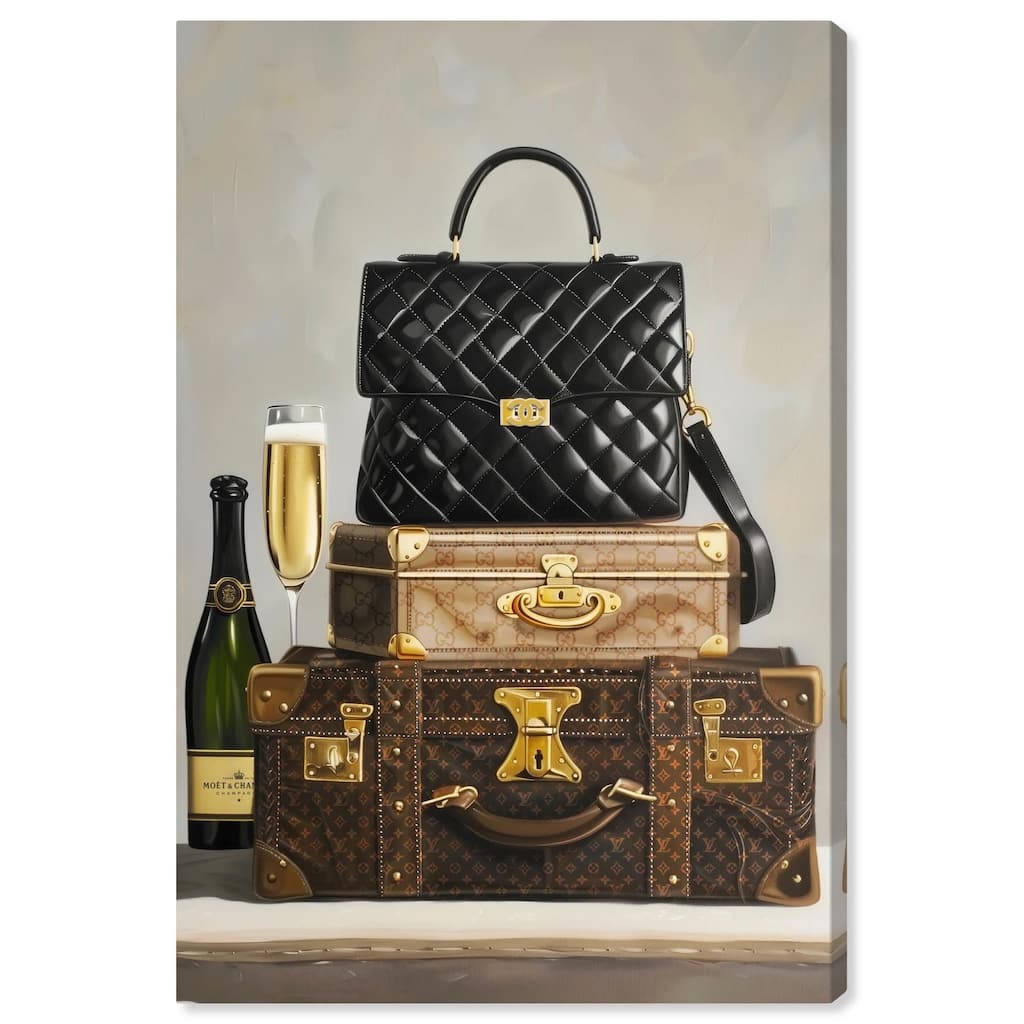 Getaway Necessities Canvas by Art Remedy, Gallery Wrapped