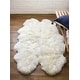 preview thumbnail 40 of 76, Silver Orchid Nansen Genuine Soft Australian Sheepskin Rug 4' x 6' - Natural