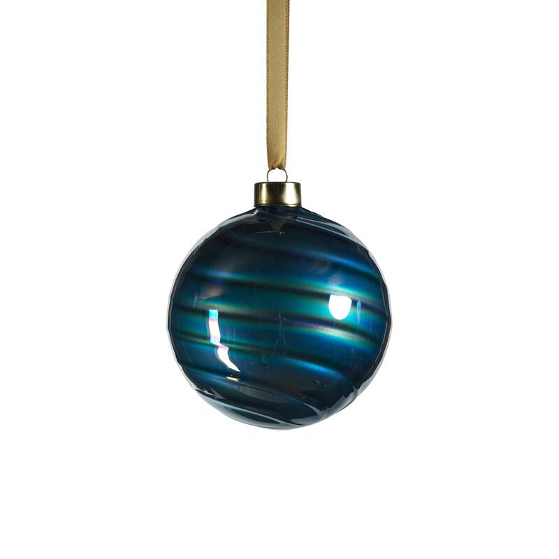 Pearl Luster 4" Glass Ball Ornaments, Set of 6