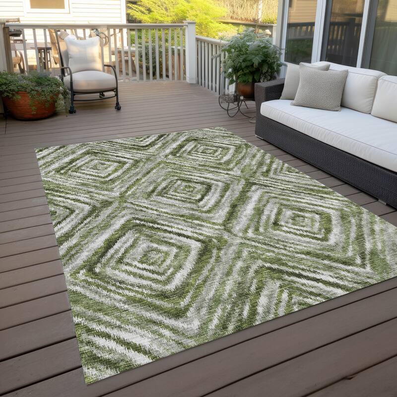 Machine Washable Indoor/ Outdoor Chantille Moroccan Boho Contemporary Rug