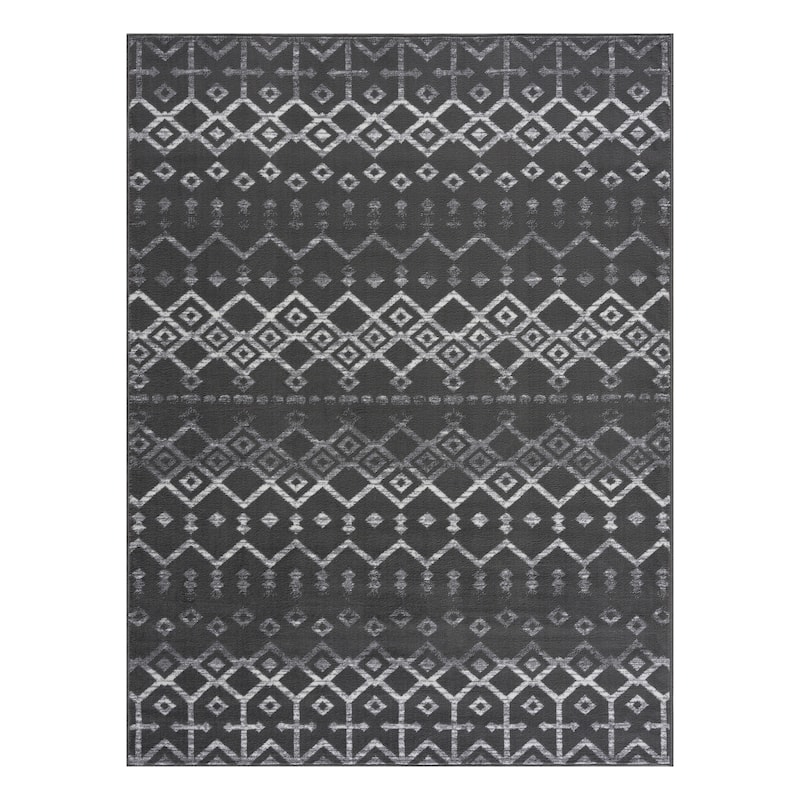 Beverly Rug Modern Bohemian Trellis Indoor Area Rug with Jute Backing for Living Room, Kitchen, Bedroom