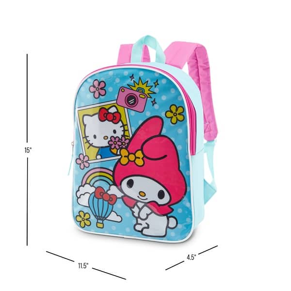 dimension image slide 1 of 26, Girls 15" Backpack with Padded Straps & Zip Compartment - Ideal Toddler Bookbag for School & Travel